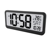 Horloge numérique géante avec température et date