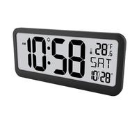 Horloge numérique géante avec température et date