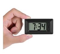 Horloge Numérique LCD, Tableau De Bord Voiture Numérique, Date Heure Grand écran Petite Digitale 12V Montre Murale Autocollante LED Écran Mini Portable Numérique Table Voiture 77 * 42,4 17,7mm