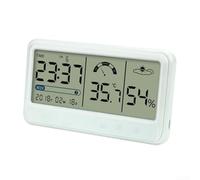 Horloge Numérique Multifonction Température Humidité | Capteurs haute précision, lecture , pour idéal pour salon pour chambre, contrôle climat intérieur
