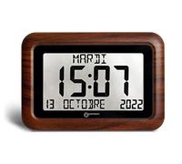 Geemarc Horloge radiopilotée 1558323 – Quartz – Bois