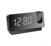 Horloge Numérique Projection Murale Plafond ABS(Black) | Matériau ABS , couleurs /blanc, taille réduite 18.7cm, interface intuitive, usage quotidien