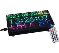 Horloge numérique RGB 64×32 RTC précise pour Raspberry Pi Pico