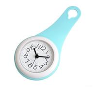 Horloge Numérique Silencieuse Étanche pour Douche 8.5" | Étanche et anti-humidité, pour idéal douche/ pour cuisine, écran large, silence total, résine synthétique durable( cyan)