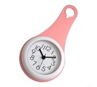Horloge Numérique Silencieuse Étanche pour Douche 8.5" | Étanche et anti-humidité, pour idéal douche/ pour cuisine, écran large, silence total, résine synthétique durable( pink)