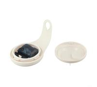 Horloge Numérique Silencieuse Étanche pour Douche 8.5" | Étanche et anti-humidité, pour idéal douche/ pour cuisine, écran large, silence total, résine synthétique durable(White)