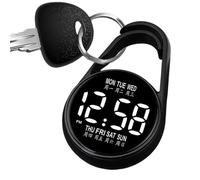 - Horloge numérique Suspendue, du Temps LED Lumineux | Gousset électronique étanche pour Les d'étude de Voyage en Transit Camping Trekking Loisirs Essentiels ut