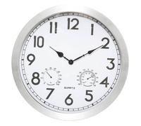 Horloge ""Olga"" d'extérieur argent D40cm - Atmosphera Créateur d'intérieur