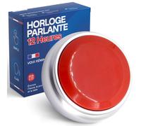 Horloge parlante avec alarme - heure vocale claire et grand affichage