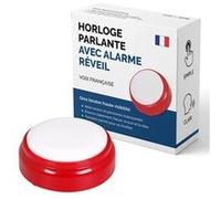 Horloge parlante pour alzheimer, malvoyants, aveugles ou personnes agées - voix française - cadeau grand parents, père ou mère - réveil alarme senior G