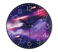 Horloge pour chambre d'enfant, 63 cm, avec train d'étoiles, décoration d'intérieur, trophée pour chambre d'enfant, accessoire de salon