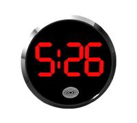 Horloge pour voiture - Horloge ronde pour prises d'air pour voiture, bel intérieur automobile à LED, accessoire pour véhicules de longue durée, affichage de l'heure portable | Merveilleux accessoire P