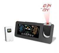 Horloge Projection Météo Écran Couleur USB