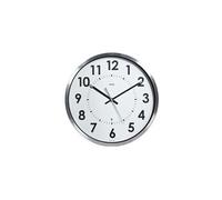 Orium Horloge murale Abby – cadre aluminium – Radio pilotée – Ø 40 cm