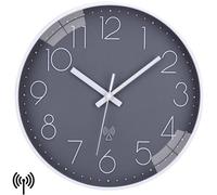 Horloge radio silencieuse, 30 x 30 cm, style moderne, horloge murale pour le salon