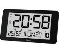 Horloge radiopilotée Hama 00222215 radiopiloté(e) 25 cm x 25.00 mm x 14.00 mm x 2.70 mm noir
