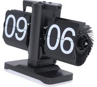 Horloge rétro à rabat, éclairage innovant, design t épuré avec éclairage d'ambiance pour chambre à coucher, table de chevet, maison, modèle 24 heures, entièrement noir