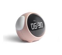 Horloge Réveil Enfant LED Rose Avec Émojis