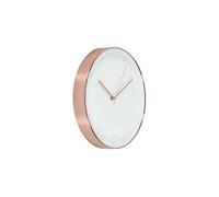 Home Deco Factory Horloge ronde HD3305 Mécanisme silencieux Ø 30,7 cm Blanc/Cuivre