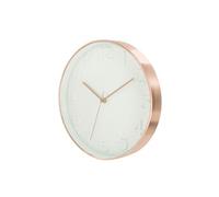 - Horloge ronde Deco Chic - Diam. 30,5 cm - Blanc