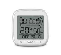 Horloge salle bains num. "Chypre", ventouse, à poser et à susp., blche