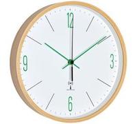 Horloge TFA Horloge murale radio analogique design avec cadre en érable 60.3524 G