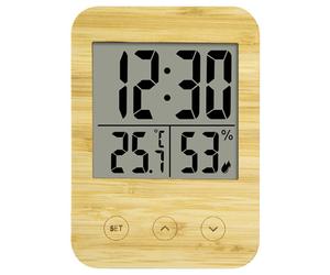 Horloge - Thermomètre - Hygromètre numérique Bambou
