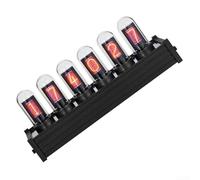 Horloge tube IPS numérique RVB avec contrôle WiFi rétro style Nixie pour chambre à coucher, bureau, salle de jeu, décoration de 21 cm