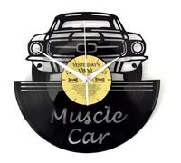 Horloge vinyle recyclé muscle car