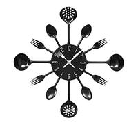 Horloges Murales Pendule Murale Horloge Murale Moderne Rétro Horloge Murale 3D Moderne Créatif Couverts Cuisine Cuillère Fourchette Horloge Murale Chambre Décoration De La Maison Horloge Murale Chambr