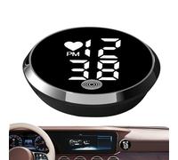 Horloges Tableau Bord Véhicules Petite Montre Compacte Auto-Adhésive | Horloges Numériques Adhésives Auto Grille Aération Voiture, Camion, Moto Et Vélo