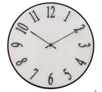 Atmosphera – Horloge murale Relief « Edgar » 35 cm – Blanc
