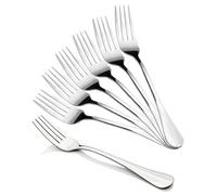 HornTide Ensemble de fourchettes à dîner de 20 pièces 4 fourchettes de table à vaisselle Table de cuisson à onglets en acier inoxydable de 18 cm