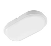 Horoz Electric Applique Murale Exterieur & Intérieure LED AYDOS 20W 4200K Blanc Neutre - Plafonnier LED Ovale Blanc - IP65 Étanche pour Salle de Bain et Locaux Humides -Lampe pour Garage Cave Jardin