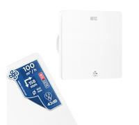 Horoz Electric Extracteur d’Air 100 mm Silencieux Blanc avec Filtre 12W FELIX - Aérateur Salle de Bain 100 m³/h 43 dB - Ventilateur Extraction pour WC Cuisine - Anti Humidité et Moisissure