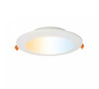 Horoz Electric Spot LED Encastré 3CCT 12W 3000K/4000K/6500K ALEXIS 1050lm Ø110mm - Ultra Plat Rond 230V Non Dimmable Spots de Plafond Plafonnier LED Blanc Downlight pour Cuisine Salon Couloir