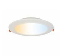 Horoz Electric Spot LED Encastré 3CCT 18W 3000K/4000K/6500K ALEXIS 1660lm Ø140mm - Ultra Plat Rond 230V Non Dimmable Spots de Plafond Plafonnier LED Blanc Downlight pour Cuisine Salon Couloir
