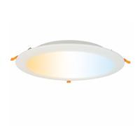 Horoz Electric Spot LED Encastré 3CCT 30W 3000K/4000K/6500K ALEXIS 3000lm Ø250mm - Ultra Plat Rond 230V Non Dimmable Spots de Plafond Plafonnier LED Blanc Downlight pour Cuisine Salon Couloir