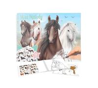 Horse Album à colorier + stickers