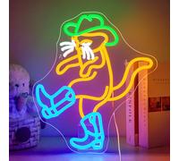Horseneon Cowboy chat néon signe Western Cowboy néons chat éclairer signe Cowboy chapeau néon pour chambre salon bar