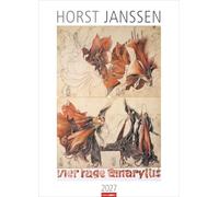 Horst Janssen Kalender 2027: Werke des deutschen Grafikers und Zeichners Horst Janssen in einem großen Wand-Kalender. Hochwertiger Kunstkalender Großformat 49 x 68 cm
