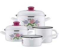 « Hortensia » a été supprimé, car il s'agit probablement d'un nom de marque. Le titre a été traduit en allemand et reformulé : Coffret d'outils 6 pièces en acier et plastique, blanc