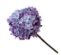 Hortensia artificiel pour tige réaliste en plastique (violet) | Réaliste pour la texture des pétales, couleurs vives, pas de flétrissement, parfait pour le salon, la chambre à coucher