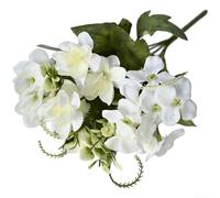Hortensia Artificiel Réaliste 30cm Tige Longue | Soie douce , fil métal gainé plastique, , couleur ne s'estompe pas