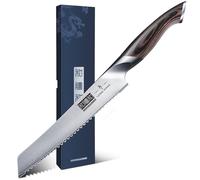 HOSHANHO Couteau à Pain 20cm, Couteau de Cuisine à Lame Dentelée Japonais