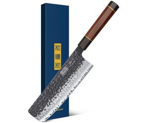 HOSHANHO, Couteau de type japonais Nakiri de 18 cm, couteau de découpe tranchant pour cuisine
