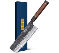 HOSHANHO Couteau Nakiri de 18 cm, Couteaux de Cuisine Japonais, Couteau à Légumes Ultra Tranchant, Couteau de Chef Professionnel pour Couper la Viande et les Légumes
