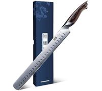 HOSHANHO Couteau Saumon 30cm, Professionnel Couteaux de Découper Japonais | Ultra Tranchants Couteau de Jambon en Super Acier avea Poignée Ergonomique