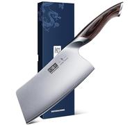 HOSHANHO Feuille de Boucher, 18cm Couteau de Chef de Cuisine Acier Inoxydable, Couteau de Cuisine Chinois, Couperet de Cuisine Japonais Couteaux Cuisine Tranchant Adapté aux Fruits, Légumes et Viande