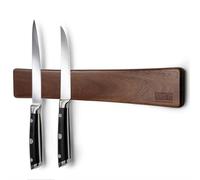 HOSHANHO Porte Couteaux Aimanté Puissant, Barre Magnétique pour Couteaux | Porte Couteaux en Bois avec Aimant Extra Puissant, Barre Magnétique pour Les Couteaux, Les Ustensiles et Les Outils 40cm/16in